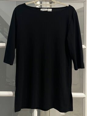 Vintage Sunbelt Black Long Sleeve Boatneck Top